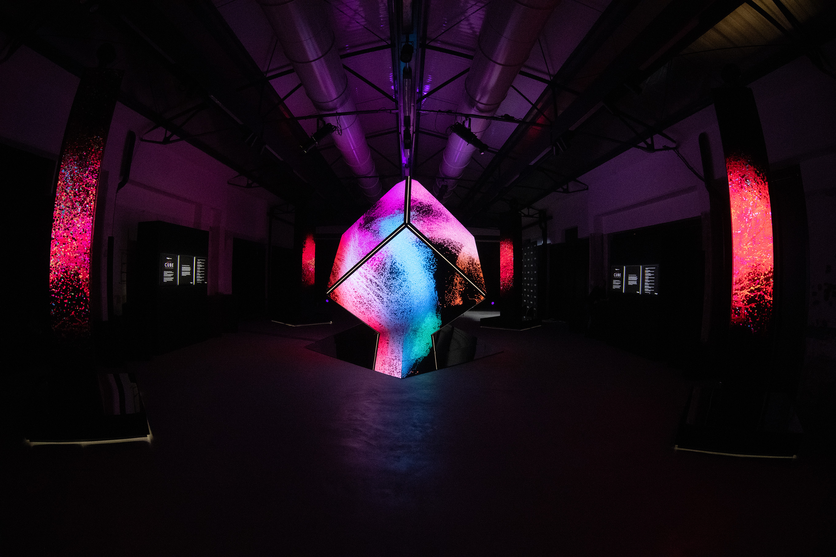 Cube Fashion Takes Shape installation visual