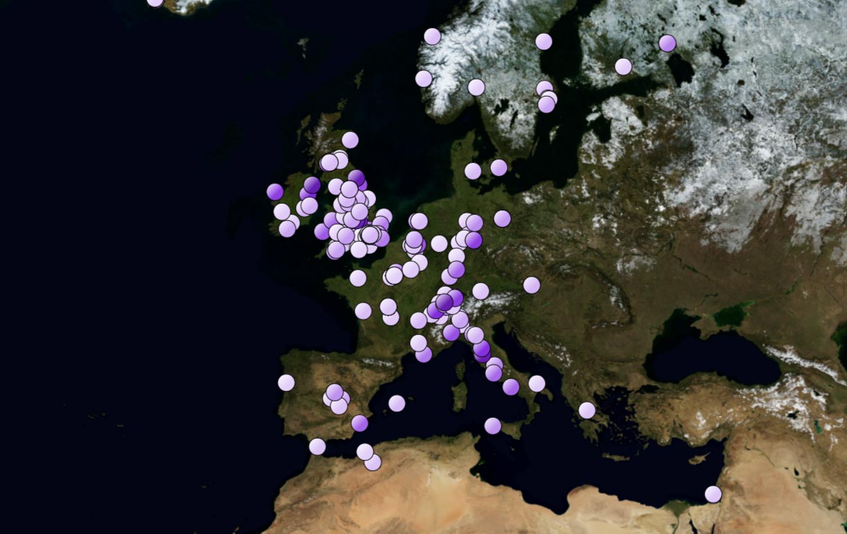 Montreux Jazz Festival Artist Map